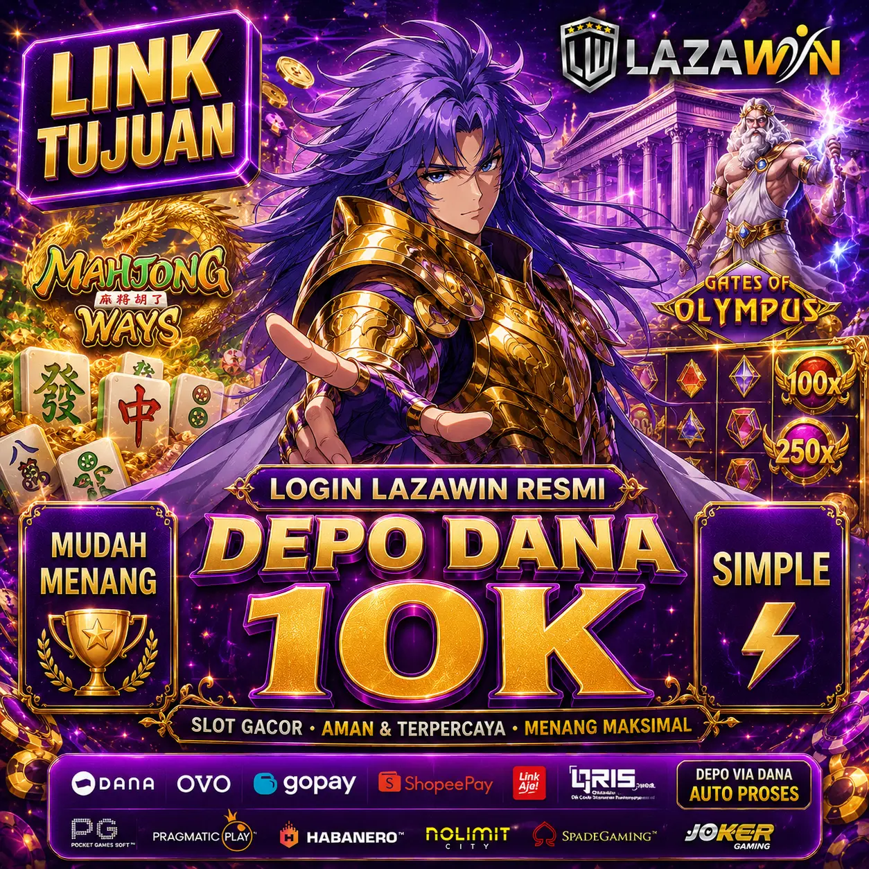 LAZAWIN Resmi - Login Mudah Depo Dana 10k Langsung Main Simple